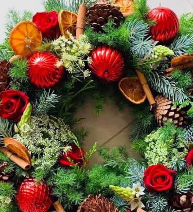 Christmas Flower Wreath Workshop: Mornington