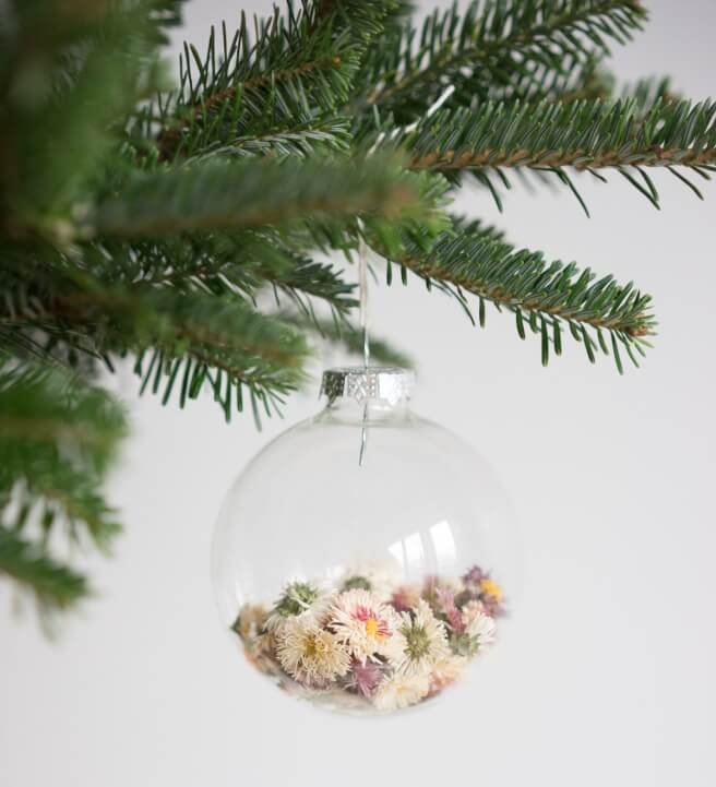DIY Dried Flower Bauble Christmas Decorations Kit