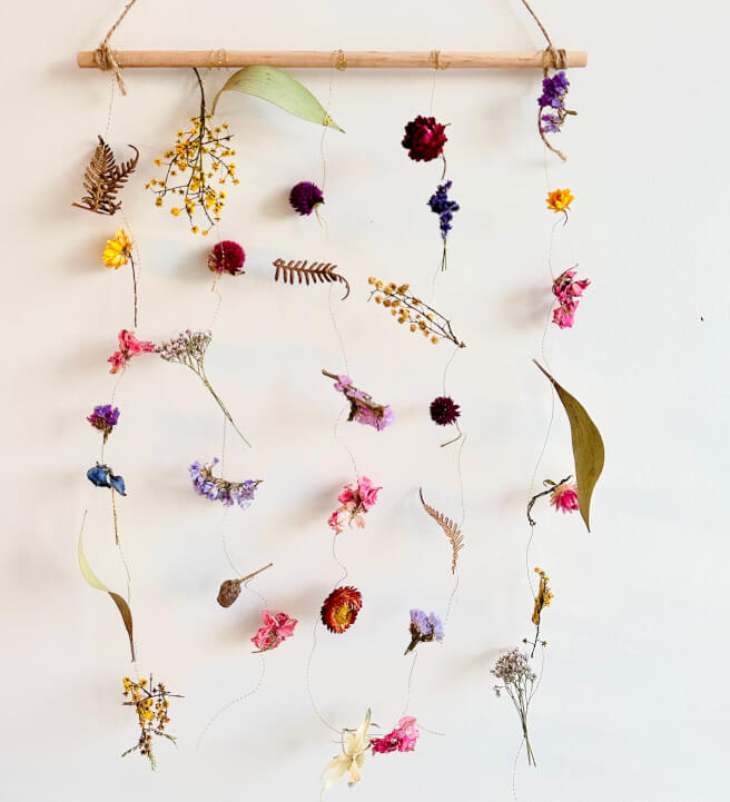 Dried Wall Hanging Mobile Flower Art Workshop