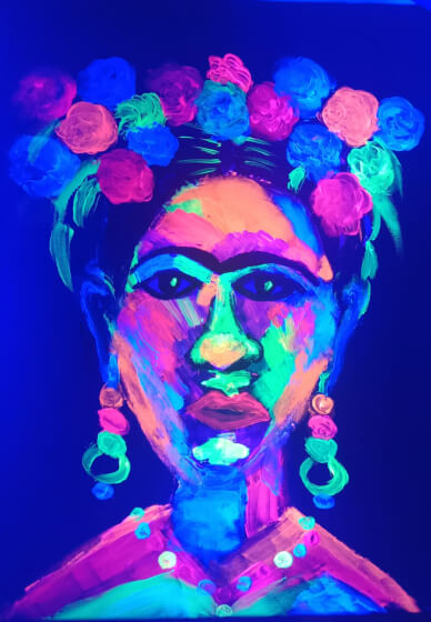 Glow in the Dark Frida Paint ,sip &tour Perth Observatory