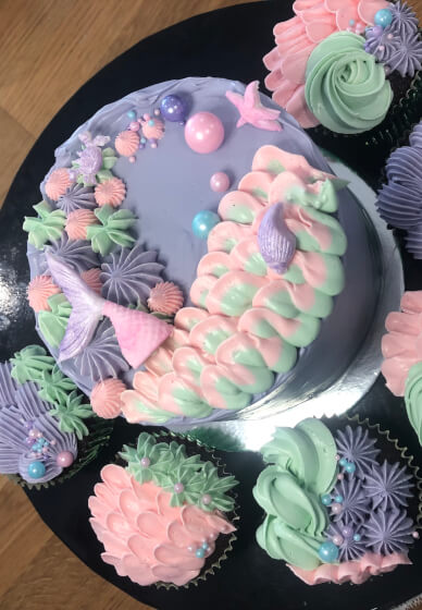 Layer Cake and Cupcake Decorating Workshop: Little Mermaid