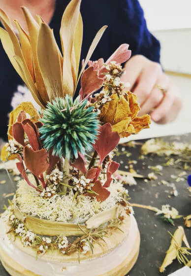 Mini Dried Flower Dome Workshop