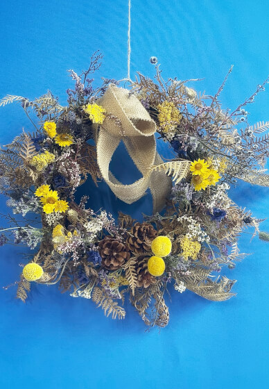 Natural Dried Flower Wreath Workshop