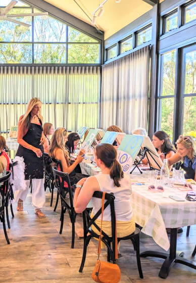 Painting Class for Hens or Bridal Shower Parties
