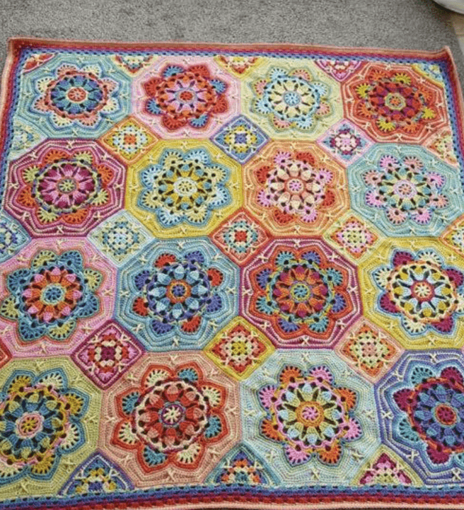 Persian Tile Blanket Crocheting Course
