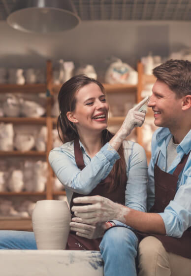Pottery Wheel Throwing Class for Date Night