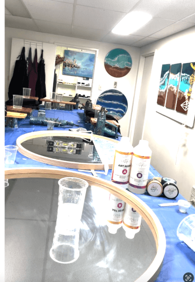 Resin Art Workshop: Make an Abstract or Seascape Mirror