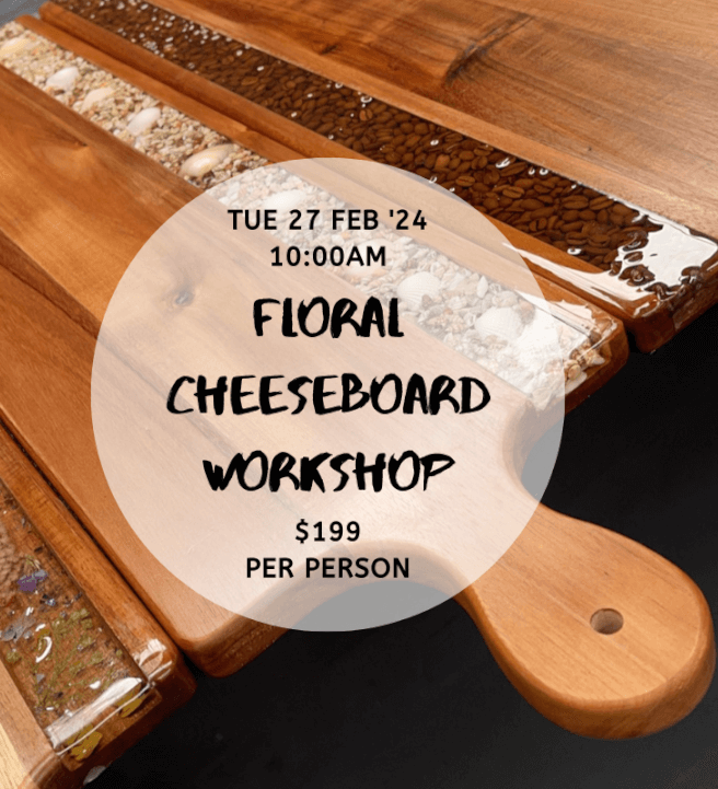 Resin Floral Cheeseboard Workshop
