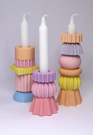 Stackable Eco-Resin Candle Holder Class
